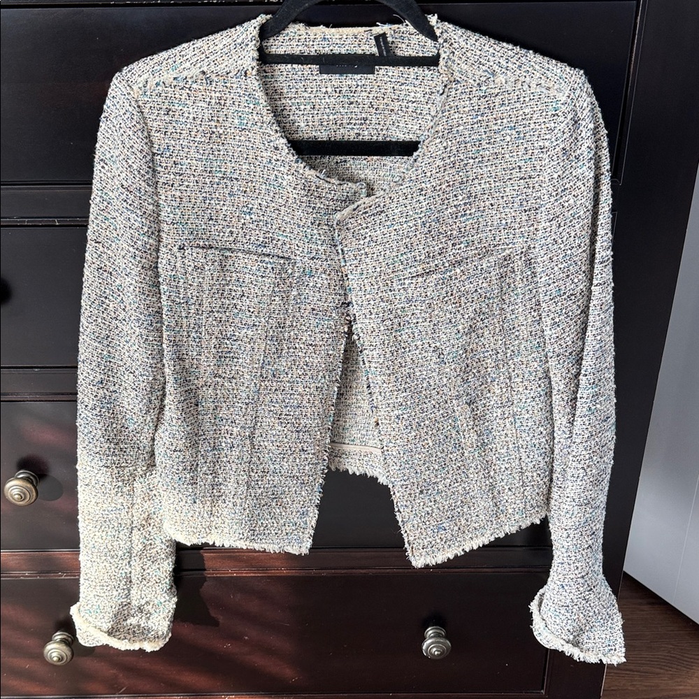Elegant Women's Tweed Boucle  Jacket